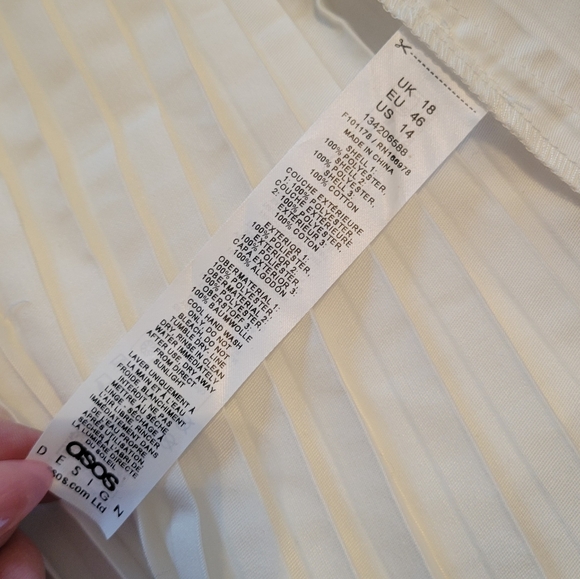 Asos Twill Corset Mini Dress With Lace Up & Pleated Skirt Floral Pink White 14 - Picture 12 of 16